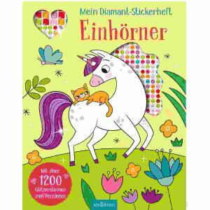 Mein Diamant-Stickerheft  Einhörner