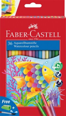 Faber Castell Aquarellstift Kinder Mine 2,8 mm 36er