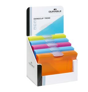 Durable Thekendisplay Klemm-Mappen SWINGCLIP TREND 30 Mappen