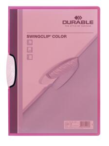 Durable Klemm-Mappe Swingclip pu rt DIN A4 transluzent f 30 Blatt