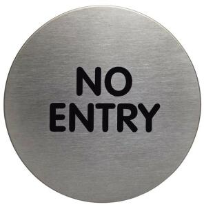 Durable Piktogramm No Entry 83mm si rund aus Aluminium