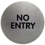 Durable Piktogramm No Entry 83mm si rund aus Aluminium