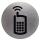 Durable Piktogramm Handy Ja 83mm si rund aus Aluminium