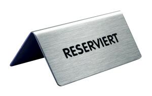 Durable Tischaufsteller Reserviert si 85x50x36mm LxBxH