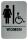 Durable Piktogramm Braille englisch si Damen behind. Blindenschrift