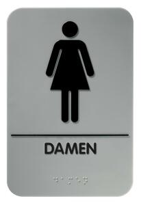 Durable Piktogramm Braille Damen si 230x153mm Blindenschrift