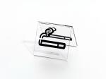 Durable Tischaufsteller Raucher tr Acryl 66x66x33mm (BxHxT)