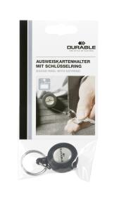 Durable Namensschild Halter d.gr Ausweishalter m Schlüsselring