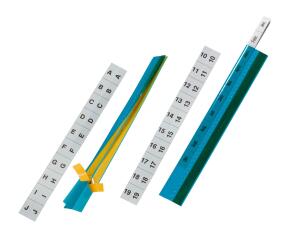 Durable Tabfix 200mm 2-zeilig bl 5St