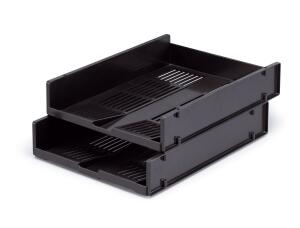 Durable Briefablageschale A4 sw QUADRO stapelbar