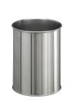 Durable Papierkorb 15l si rund Edelstahl +