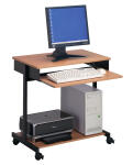 Durable Computertisch Standard sw Buch fahrbar...