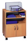 Durable Tisch fahrbar Buche 737x528x40 3 Fächer...