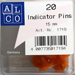 Alco Indicator-Pins, orange Ø 15 mm          Dose à   20 Stück