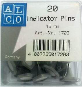 Alco Indicator-Pins, grau Ø 15 mm          Dose à   20 Stück