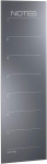 Alco magn Glastafel Notes incl. 2 Magente, 1 x Stift, grau