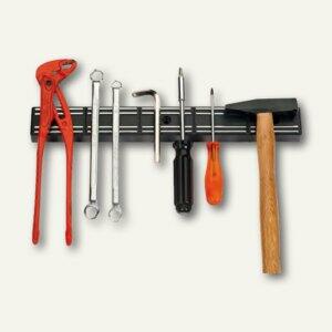 Alco Wandschienen magn. schwarzer Sockel incl.Rundkopfschrauben 360x45x25 mm