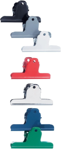 Alco Briefklemmer 125mm breit f.so 10St vernickelt Klemmweite 40mm lackiert