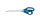 Alco Alco-Qualitätsschere-10=25,5 cm mit blauen ABS-Kunststoffgriffen