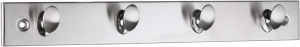 Alco Garderobenleiste Metall 32x4x3cm silber