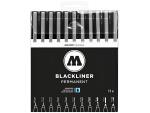Molotow BLACKLINER Permanent Complete Set 11er Etui...