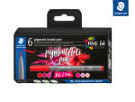 Staedtler pigment brush pen Reds&Pinks 6 ST