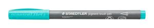 Staedtler pigment brush pen türkis