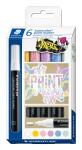 Staedtler Acrylmarker Lumocolor 6St Pastel