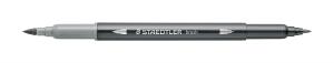 Staedtler Doppelfaserm.wasserverm. hellgrau