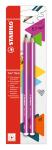 Stabilo Bleistift Trio dick HB Blister 2 ST/1 Farbe pink