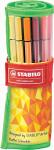 Stabilo Fasermaler Pen 68 Fan Edition Rollerset 25St in 25 Farben
