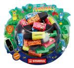 Stabilo Textmarker BOSS MINI Funnimals Bonbonglas 50 ST/5 Farben