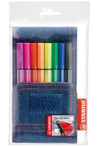 Stabilo Filzstift Pen 68 Mini Jeans Set 8 ST in 8 Farben