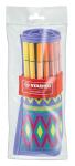 Stabilo Filzstift Pen 68 FESTIVAL SPIRIT Rollerset 25 ST/25 Farben lila/gelb