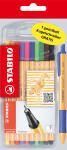 Stabilo Fineliner point 88 Etui 10 ST/10 Farben + 1 pointball