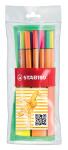 Stabilo Tintenschreiber point 88 Rollerset 30St in 25+5 Neon-Farben