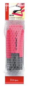 Stabilo Textmarker NEON Netz 3 ST/3 Farben pink