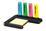 Stabilo Textmarker BOSS ORIGINAL Tischset 4 ST/4 Farben + Post-it