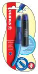 Stabilo Rollerball EASYoriginal blau mit Refill rechts + name-tag