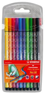 Stabilo Filzstift Pen 68 Etui 10 ST/10 Farben Swano