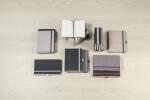 SIGEL C2556 Wochenkalender Conceptum 2025 - grey-red - 1 Jahr - 2 Seiten = 1 Woche - Hardcover - 80 g/m² - ca. A6 - grau/rot - 176 Seiten - PEFC-zertifiziert