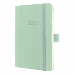 SIGEL C2539 Wochenkalender Conceptum 2025 - mint green - 1 Jahr - 2 Seiten = 1 Woche - Softcover - 80 g/m² - ca. A6 - grün - 176 Seiten - PEFC-zertifiziert