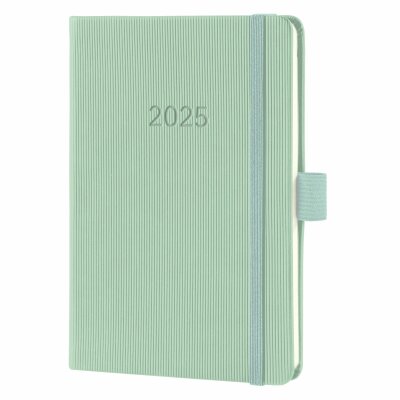SIGEL C2573 Wochenkalender Conceptum 2025 - mint green - 1 Jahr - 2 Seiten = 1 Woche - Hardcover - 80 g/m² - ca. A6 - grün - 176 Seiten - PEFC-zertifiziert