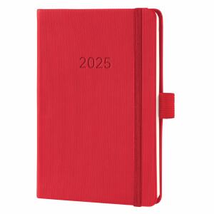 SIGEL C2565 Wochenkalender Conceptum 2025 - red ca. A6 - rot
