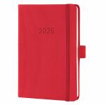 SIGEL C2565 Wochenkalender Conceptum 2025 - red ca. A6 - rot