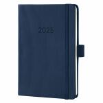 SIGEL C2563 Wochenkalender Conceptum 2025 - midnight blue - 1 Jahr - 2 Seiten = 1 Woche - Hardcover - 80 g/m² - ca. A6 - dunkelblau - 176 Seiten - PEFC-zertifiziert