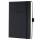 SIGEL C2503 Wochennotiz-Kalender Conceptum 2024/2025 - black - 18 Monate - 2 Seiten = links Woche / rechts Notizseite - Hardcover - 80 g/m² - ca. A5 - schwarz - 256 Seiten - PEFC-zertifiziert