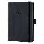 SIGEL C2513 Wochenkalender Conceptum 2025 - black ca. A6...
