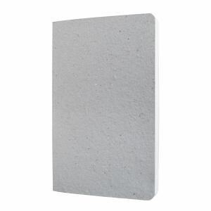 SIGEL RU100 Notizbuch Re-Up - kariert - ca. A5 - hellgrau - Softcover - 100 Seiten - NCP vegan-zertifiziert