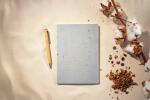 SIGEL RU100 Notizbuch Re-Up - kariert - ca. A5 - hellgrau - Softcover - 100 Seiten - NCP vegan-zertifiziert